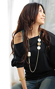 Women's Trendy OFF-Shoulder Cotton Blends Top T-Shirt  