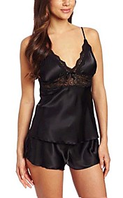Women's Two Pieces Plus Size Sexy Sleepwear Lingerie Sexy Robes Lingerie Nightgown Dress