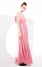 Sheath/Column Straps Asymmetrical Georgette Bridesmaid Dress (1469122)