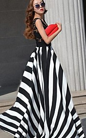 Women's Stripe Maxi Dress