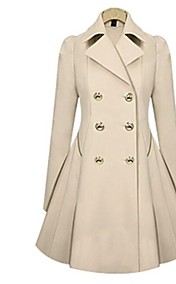 Skymoto®Women's Fashion Slim OL Trench Faux Long Design Trench Coat