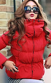 AILAIKE® Women's Casual Down & Parka Thick Warm Red Coat