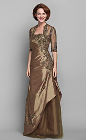 A-line Strapless Taffeta Mother of the Bride Dress (612490)