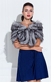 Faux Fur Wedding/Special Occasion Shawl