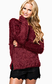 SMSS Women's Sexy Backless Long Sleeve Knit Shirt