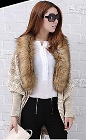 Women's European Fashion   Warm  Loose Cape Sleeve Coat