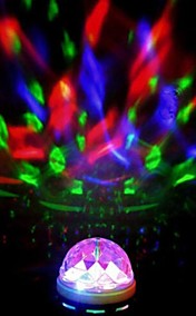 Merry Christmas Crystal Ball Rotating LED Lamp RGB Stage Lights