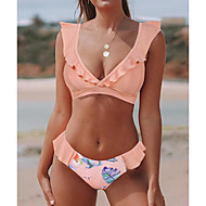 levn -Dmsk plavky Bikiny s volnem thl potisk Bl ern Rov Rov Plavky Plavky Sexy