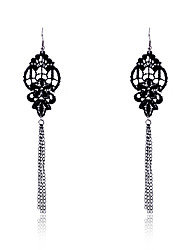 cheap -Drop Earrings For Women&#039;s Party Daily Fabric Alloy Black Silver