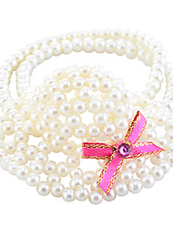 cheap -Lureme®Lovely Pearl Handmade Hat Pattern Bracelet