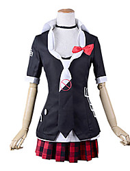 cheap -Inspired by Dangan Ronpa Junko Enoshima / Schoolgirls Video Game Cosplay Costumes Cosplay Suits / School Uniforms Lolita Coat Blouse Skirt Costumes / Tie