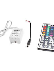 cheap -44 Key  IR Remote Controller for LED RGB Strip Lights with DC5.5x2.1  Male Connecting line DC12V