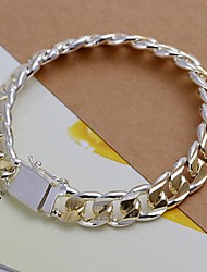 cheap -Lureme®10M Color Separation Side Square Buckle Bracelet-Man