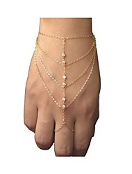 cheap -Women&#039;s Ring Bracelet / Slave bracelet Slaves Of Gold Ladies Fashion European Simple Style Rhinestone Bracelet Jewelry For Christmas Gifts Party Casual Daily