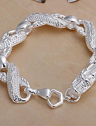 cheap -Lureme®Big White Dragon Bracelet-Man