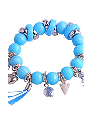 cheap -Lureme®Smile/Rivet/Crystal/ Heart/Little Person Beads Bracelet(Assorted Color)