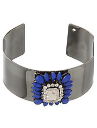 cheap -Lureme®Crystals Glass Gemstone Smooth Metal Bracelet