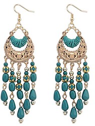 cheap -Drop Earrings Dangle Earrings For Women&#039;s Daily Resin Alloy Chandelier Crescent Moon Gold