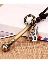 cheap -Pendant Necklace For Men&#039;s Party Casual Daily Leather Alloy