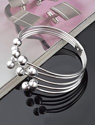 cheap -Lureme Fashion Plated Sterling Silver Binary Colour Glaze Beads Bracelet