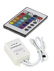 cheap -DC12V 24-Key LED Strip IR Remote Controller with Controller Box for 3528 5050 SMD RGB LED Strip Lights