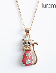 cheap -Pendant Necklace For Women&#039;s Daily Rhinestone Alloy White Red Blue