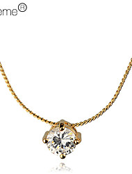 cheap -Pendant Necklace For Women&#039;s Crystal Daily Crystal Alloy Gold Silver