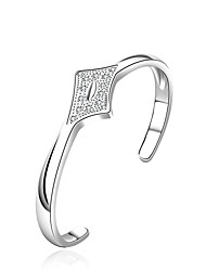 cheap -Lureme Fashion Style 925 Sterling Sliver Jewelry Geometry Cuff Bangle for Women