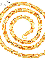 cheap -Chain Necklace For Men&#039;s Daily Alloy Gold