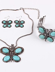 cheap -Lureme® Ethnic Fashion Individuality Tophus  Butterfly  Alloy Necklace Earrings Bracelet Suit(3 Pcs A Set)