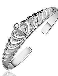 cheap -Lureme Fashion Elegnat Style 925 Sterling Sliver Jewelry Crown Cuff Bangle for Women