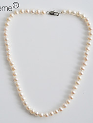 cheap -Chain Necklace For Women&#039;s Daily Pearl White