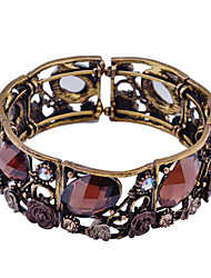 cheap -Lureme® Fashion Crystal  Oval Flower Shape Cuff Bracelet