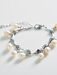 cheap -Lureme®Pearl with Rhinestone Bracelet (Assorted Colors)