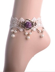 cheap -Retro Rose Chain Anklet Decorative Accents for Shoes One Piece