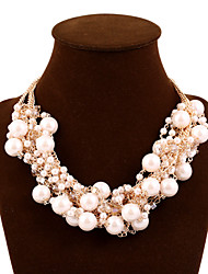 cheap -Statement Necklace Pearl Necklace For Women&#039;s Party Wedding Special Occasion Pearl Alloy