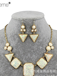 cheap -Lureme® Fashion Alloy Geometric Necklace  Earrings  Set