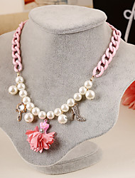 cheap -Pendant Necklace For Women&#039;s Party Casual Daily Pearl Resin Fabric