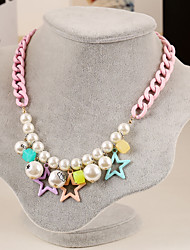 cheap -Statement Necklace For Women&#039;s Party Casual Daily Pearl Resin Alloy