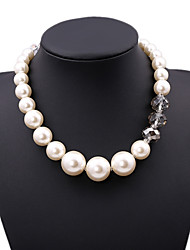 cheap -Beaded Necklace For Women&#039;s Crystal Party Casual Daily Pearl Crystal Alloy