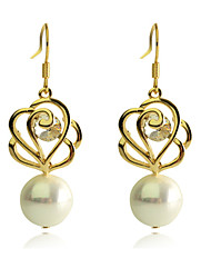 cheap -Drop Earrings For Women&#039;s Crystal Party Casual Daily Pearl Crystal Gold Plated