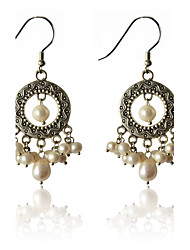 cheap -Drop Earrings For Women&#039;s Party Casual Daily Pearl Silver Plated