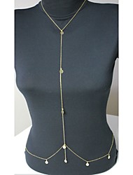 cheap -Belly Body Chain Body Chain Unique Design Fashion Women&#039;s Body Jewelry For Daily Casual Crystal Crystal Golden
