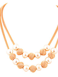 cheap -Statement Necklace For Women&#039;s Party Casual Daily Imitation Pearl Alloy