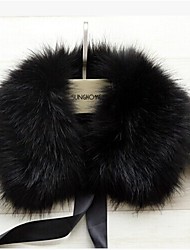 cheap -Sleeveless Collars Faux Fur Party Evening / Casual Fur Wraps / Fur Accessories / Faux Leather With Smooth / Fur