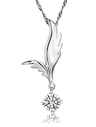 cheap -Pendant Necklace For Women&#039;s Party Casual Daily Sterling Silver Rhinestone