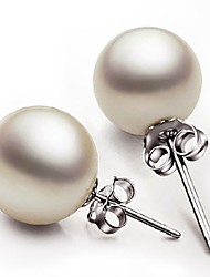 cheap -Stud Earrings For Women&#039;s Party Wedding Casual Pearl Sterling Silver Imitation Pearl / Daily / Sports