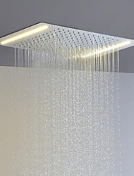 cheap -Stainless Steel 304 110V~220V Alternating Current Bathroom Rainfall Shower Head With Energy Saving LED Lamps