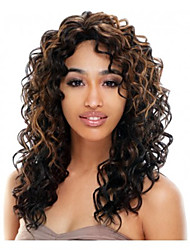 cheap -Fashion Mix-color Long Curly Woman&#039;s Synthetic Wigs Hair
