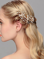 cheap -Pearl Headwear / Hair Pin with Floral 1pc Wedding / Special Occasion / Casual Headpiece